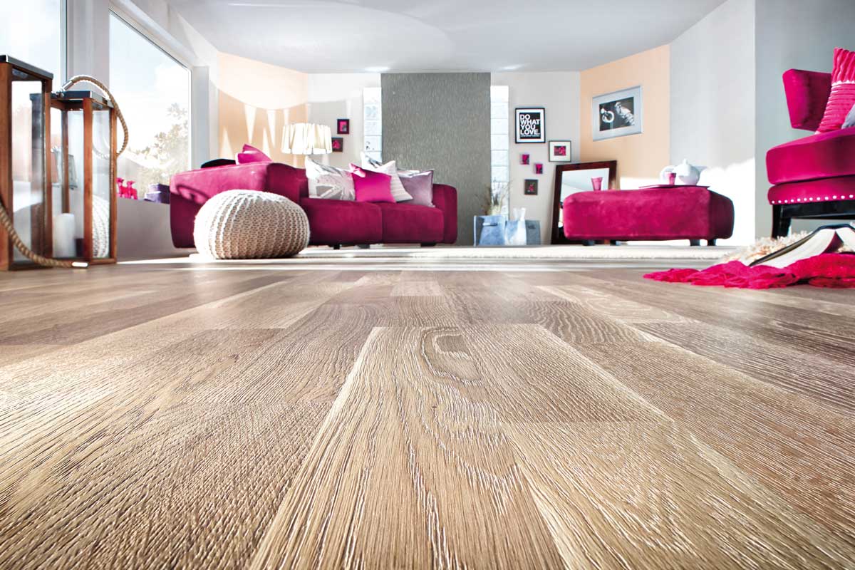 Laminatboden mit Holzoptik